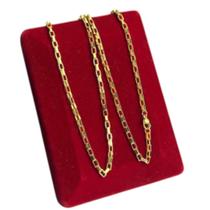 Cordão Tijolinho 3.0 mm - Banhado a Ouro 18k