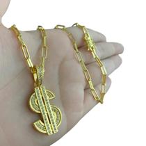 Cordão Tijolinho 4Mm - Pingente Estrela Davi Banhado A Ouro Cordão Tijolinho 4Mm - Pingente Estrela Davi Banhado A Ouro