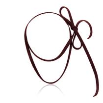 Cordão tipo Choker Sintético Marrom Café sem fecho