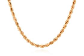 Cordão torcido com banho de ouro 18K 40cm 5cm extensor Cordão torcido com banho de ouro 18K 40cm 5cm extensor