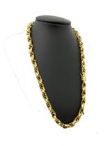 Cordão Trançado 8Mm - Banhado A Ouro 18K Cordão Trançado 8Mm - Banhado A Ouro 18K