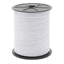 Cordão Trançado Algodão 3mm 100m Cru Branco ou Preto