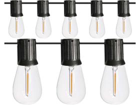Cordão Varal de Luzes Eco Preto 20E27 10M IP54 Cordão Varal de Luzes Eco Preto 20E27 10M IP54