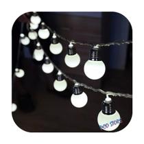 Cordão Varal Gambiarra 20 Lampadas Decoração Natal Bivolts Branco Frio Cordão Varal Gambiarra 20 Lampadas Decoração Natal Bivolts Branco Frio