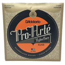 Cordas D'Addario EJ43 em nylon para violão Tensão Light Leve Cordas D'Addario EJ43 em nylon para violão Tensão Light Leve
