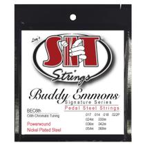 Cordas de aço para pedais SIT Buddy Emmons Nickel C6th Tuning Cordas de aço para pedais SIT Buddy Emmons Nickel C6th Tuning