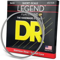 Cordas de baixo DR Strings Legend em aço inoxidável polido