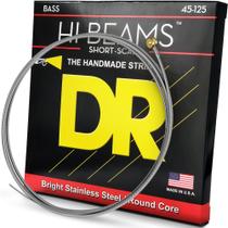 Cordas de baixo DR Strings SMR5-45 em aço inoxidável Hi-Beam