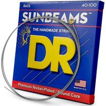 Cordas de baixo DR Strings Sunbeam niqueladas 40-100