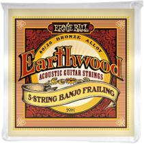 Cordas de banjo Ernie Ball Earthwood Frailing de 5 cordas 80/20 Cordas de banjo Ernie Ball Earthwood Frailing de 5 cordas 80/20