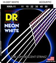 Cordas de guitarra acústica DR Strings HI-DEF NEON NWA-11