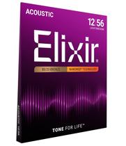 Cordas de guitarra acústica Elixir 80/20 Bronze NANOWEB Tech