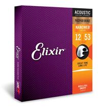Cordas de guitarra acústica Elixir Phosphor Bronze NANOWEB Light