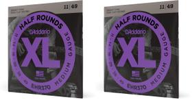 Cordas de guitarra D'Addario XL Half Rounds EHR370 Medium 11-49 Cordas de guitarra D'Addario XL Half Rounds EHR370 Medium 11-49