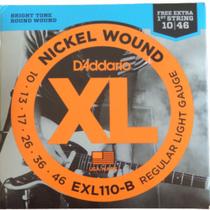 Cordas de Guitarra Daddario 010 EXL110-B - D'addario