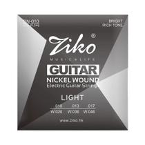 Cordas De Guitarra Elétrica Com Núcleo De Liga Hexagonal Enroladas Em Níquel ZIKO DN-010 Acessórios