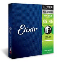 Cordas de guitarra elétrica Elixir 19027 Coated Nickel Custom Light