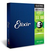Cordas de guitarra elétrica Elixir em aço niquelado 7 cordas