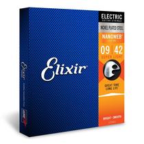 Cordas de guitarra elétrica Elixir em aço niquelado NANOWEB