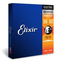 Cordas de guitarra elétrica Elixir em aço niquelado NANOWEB