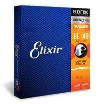 Cordas de guitarra elétrica Elixir em aço niquelado NANOWEB