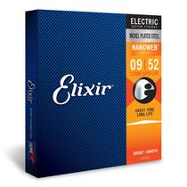 Cordas de guitarra elétrica Elixir em aço niquelado NANOWEB