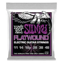 Cordas de guitarra elétrica Ernie Ball Power Slinky Flatwound Cordas de guitarra elétrica Ernie Ball Power Slinky Flatwound