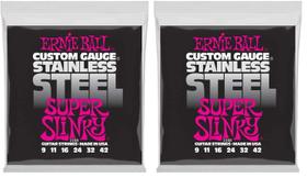 Cordas de guitarra elétrica Ernie Ball Super Slinky 9-42 Gauge Cordas de guitarra elétrica Ernie Ball Super Slinky 9-42 Gauge
