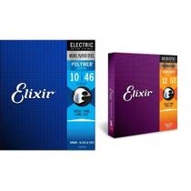 Cordas de guitarra Elixir Electric com revestimento POLYWEB e acústico com revestimento NANOWEB