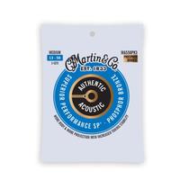 Cordas de guitarra Martin Authentic Acoustic 92/8 Medium, pacote com 3 Cordas de guitarra Martin Authentic Acoustic 92/8 Medium, pacote com 3