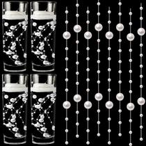 Cordas de pérolas artificiais Geosar, 48 peças de miçangas decorativas de 13 cm Cordas de pérolas artificiais Geosar, 48 peças de miçangas decorativas de 13 cm