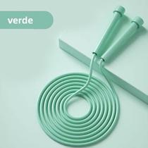 Cordas de Pular Profissional Ajustável de PVC 280cm (10) MT128 Cor:verdeQuantidade:1 peça Cordas de Pular Profissional Ajustável de PVC 280cm (10) MT128 Cor:verdeQuantidade:1 peça