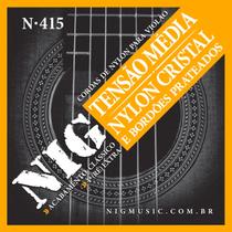 Cordas De Violão Nylon Nig N415 Encordoamento Tensão Média Cordas De Violão Nylon Nig N415 Encordoamento Tensão Média
