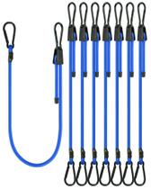 Cordas elásticas LuckyStraps 24", ajustáveis, azuis, 8 unidades Cordas elásticas LuckyStraps 24", ajustáveis, azuis, 8 unidades