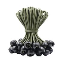 Cordas Elásticas Resistentes a UV Para Camping, 4, 6, 9 Polegadas, 50 Peças Para Fixação De Barracas