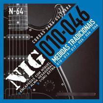 Cordas Guitarra 010 Níquel Tensão Média NIG N-64