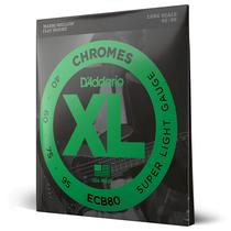 Cordas para baixo D'Addario XL Chromes ECB80 Super Light Cordas para baixo D'Addario XL Chromes ECB80 Super Light