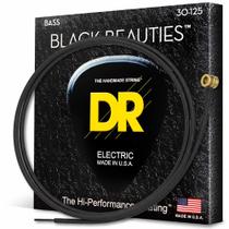 Cordas para Baixo DR Strings BKB6-30 Revestidas Pretas Cordas para Baixo DR Strings BKB6-30 Revestidas Pretas