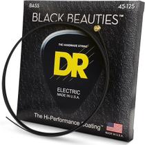 Cordas para baixo DR Strings Black Beauties BASS Black