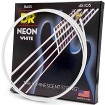 Cordas para baixo DR Strings HI-DEF Neon-white 45-105