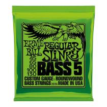 Cordas para baixo Ernie Ball Regular Slinky de 5 cordas