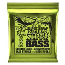 Cordas para baixo Ernie Ball Short Scale Regular Slinky