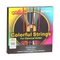 Cordas para Guitarra Acústica Alice - Nylon - 6 Unidades (A106/107C-N)