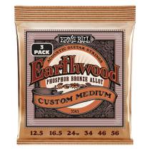 Cordas para guitarra acústica Ernie Ball Earthwood Custom Medium Cordas para guitarra acústica Ernie Ball Earthwood Custom Medium
