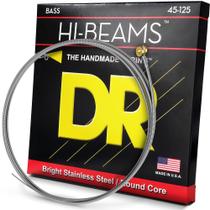 Cordas para guitarra baixo DR Strings HI-BEAMS em aço inoxidável de 5 cordas