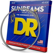 Cordas para guitarra baixo DR Strings SNMR-45 em aço niquelado