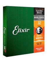 Cordas para guitarra baixo Elixir 15332 Nanoweb Coating Nickel