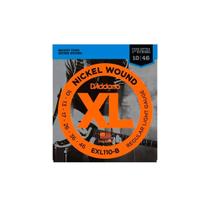 Cordas Para Guitarra D Addario Xl Nickel Wound Exl110-b .010-.046 Com Corda Extra Pl010 F108