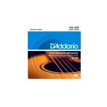 Cordas Para Violão Aço D Addario Phosphor Bronze Ej16 .012-.053 F108