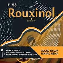 Cordas Para VIolão Nylon Cristal Prateada Media Tensão C/ Bolinha